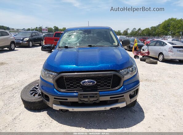 1FTER4FH7KLA77546 2019 FORD RANGER Blue Dashboard view