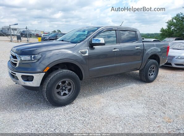 1FTER4FH8KLB01904 2019 FORD RANGER Gray Առջևի ձախ երեք քառորդ տեսարան