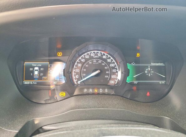 1FTER4FH8MLD40601 2021 FORD RANGER Gray Вид щитка приладів