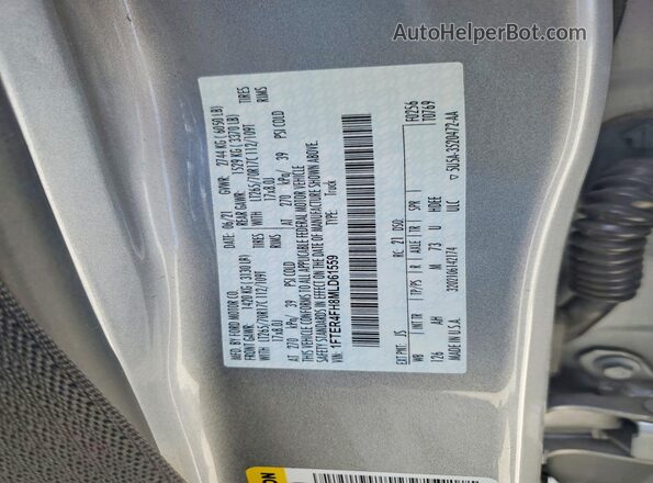 1FTER4FH8MLD61559 2021 FORD RANGER Silver Vista del compartimento del motor