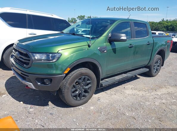 1FTER4FH8PLE08867 2023 FORD RANGER Green Առջևի ձախ երեք քառորդ տեսարան