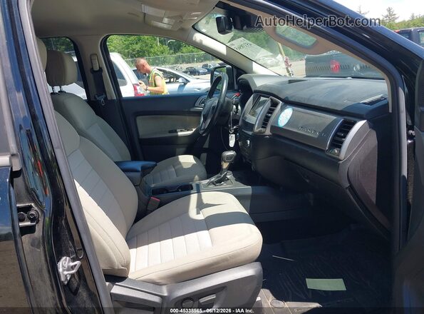 1FTER4FH9KLA04260 2019 FORD RANGER Black Widok wnętrza z przodu