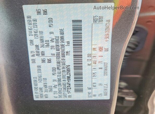 1FTER4FH9MLD58976 2021 FORD RANGER Gray 