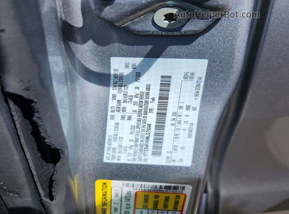 1FTER4FH9MLD75048 2021 FORD RANGER Silver Widok naklejki z numerem VIN