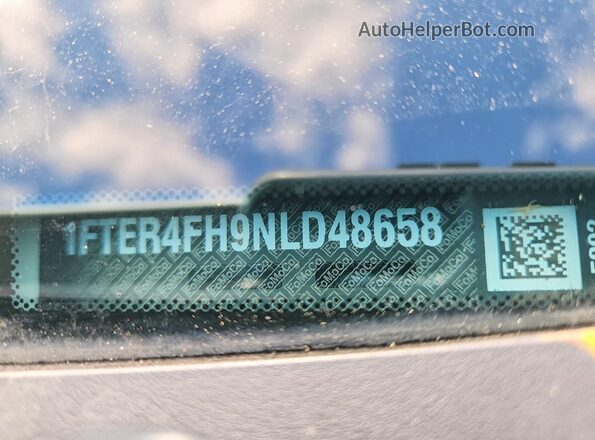 1FTER4FH9NLD48658 2022 FORD RANGER White VIN sticker view