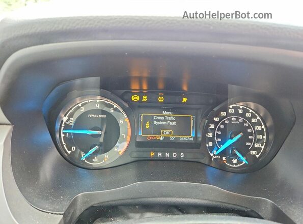 1FTER4FH9NLD48658 2022 FORD RANGER White Instrument cluster view