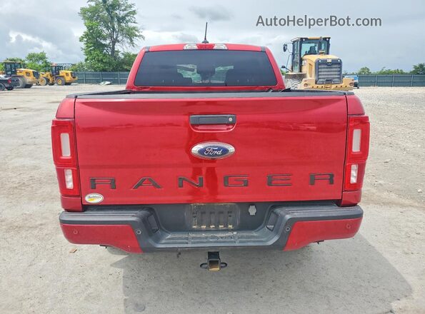 1FTER4FHXLLA97727 2020 FORD RANGER Red Widok z tyłu