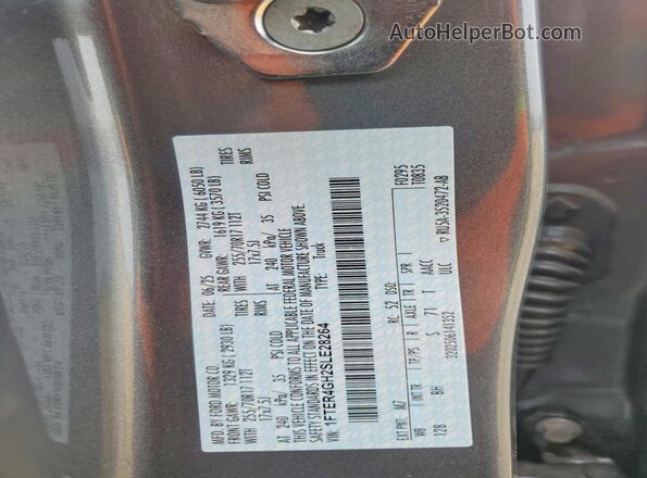 1FTER4GH2SLE28264 2025 FORD RANGER Gray ძრავის განყოფილების ხედი