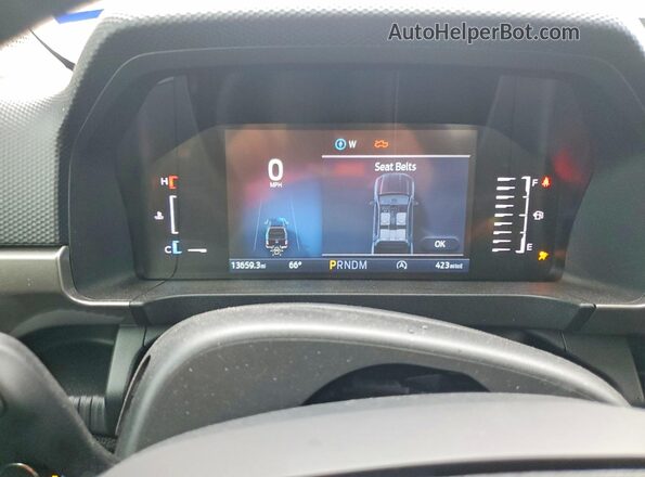 1FTER4GH2SLE28264 2025 FORD RANGER Gray ხელსაწყოთა პანელის ხედი