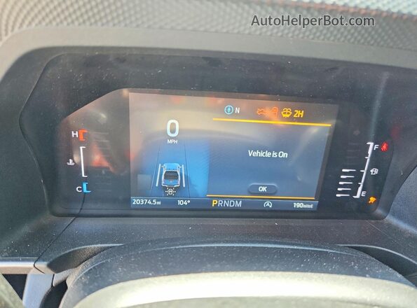 1FTER4HH4RLE60870 2024 FORD RANGER Gray Widok zestawu wskaźników