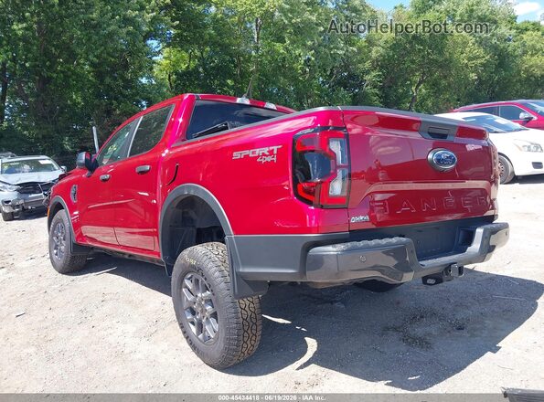 1FTER4HH7SLE68841 2025 FORD RANGER Красный Задняя левая четверть