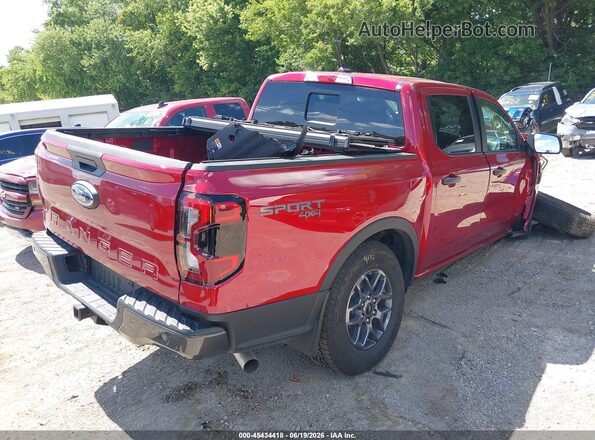 1FTER4HH7SLE68841 2025 FORD RANGER Красный Задняя правая четверть