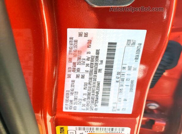 1FTER4HP4RLE60441 2024 FORD RANGER Orange 