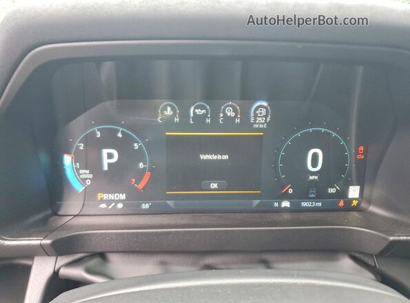 1FTER4LR3SLE39076 2025 FORD RANGER Cream Вид щитка приладів
