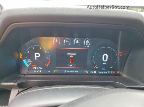 1FTER4LR6RLE02307 2024 FORD RANGER Black Widok zestawu wskaźników