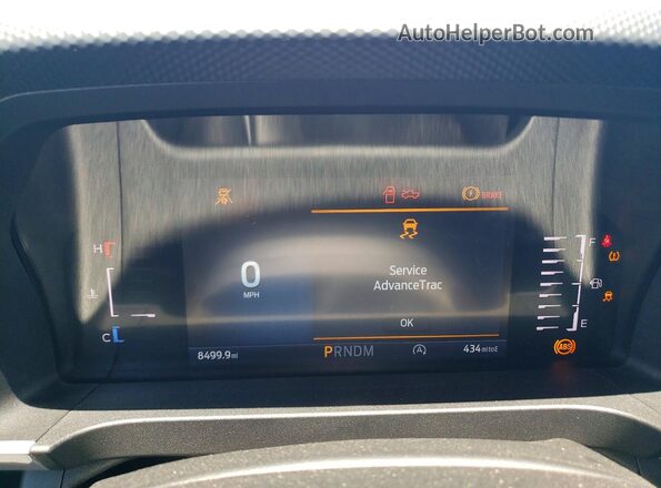1FTER4PH2SLE03414 2025 FORD RANGER Red Instrument cluster view