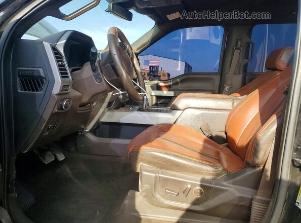 1FTEW1C41LFA74750 2020 FORD F150 Black Front interior view