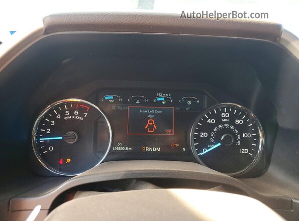 1FTEW1C41LFA74750 2020 FORD F150 Black Instrument cluster view
