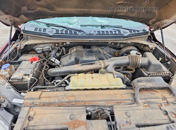 1FTEW1C44KKE34261 2019 FORD F150 Red უკანა სალონის ხედი