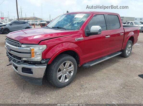 1FTEW1C44LKF46723 2020 FORD F150 Красный Передняя левая четверть
