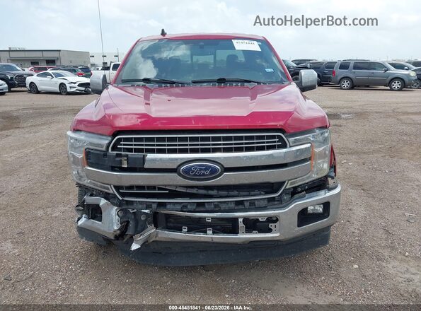 1FTEW1C44LKF46723 2020 FORD F150 Красный Вид задней части салона