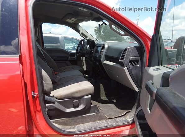 1FTEW1C46KKC52643 2019 FORD F150 Red Vista interior delantera