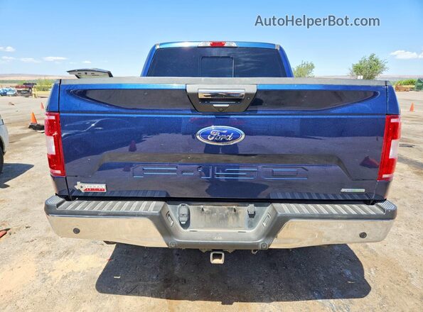 1FTEW1C46LKD60214 2020 FORD F150 Blue Rear view