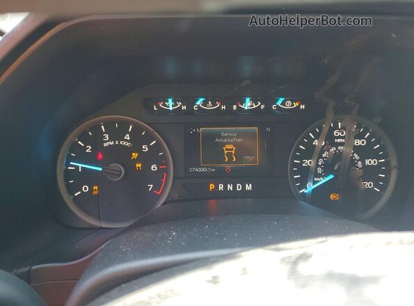 1FTEW1C50LFC04588 2020 FORD F150 Gray ხელსაწყოთა პანელის ხედი