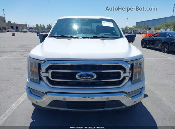 1FTEW1C52MKD18827 2021 FORD F150 White Widok zestawu wskaźników