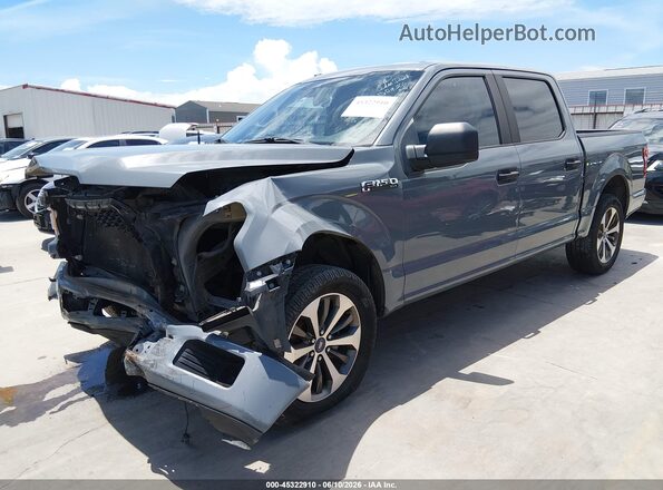1FTEW1C53KKC76360 2019 FORD F150 Gray წინა მარცხენა ხედი სამი მეოთხედიდან