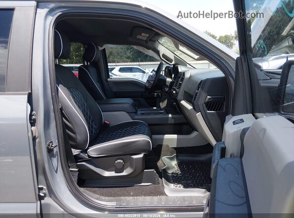 1FTEW1C53KKC76360 2019 FORD F150 Gray წინა სალონის ხედი