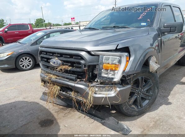 1FTEW1C53PFC27580 2023 FORD F150 Gray Widok z przodu