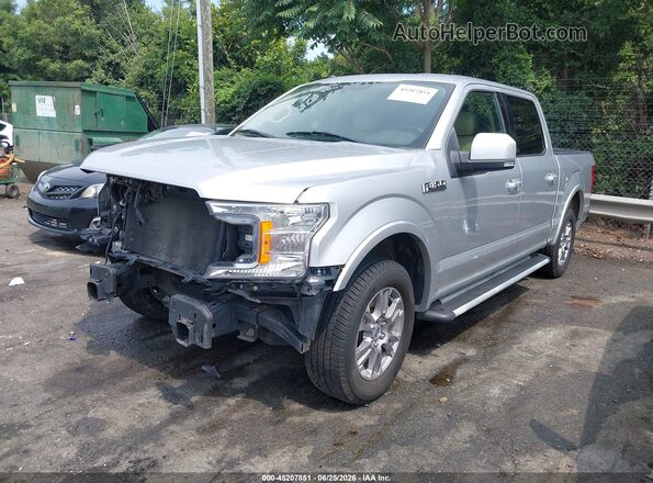 1FTEW1C54JFC64869 2018 FORD F150 Серебряный Передняя левая четверть
