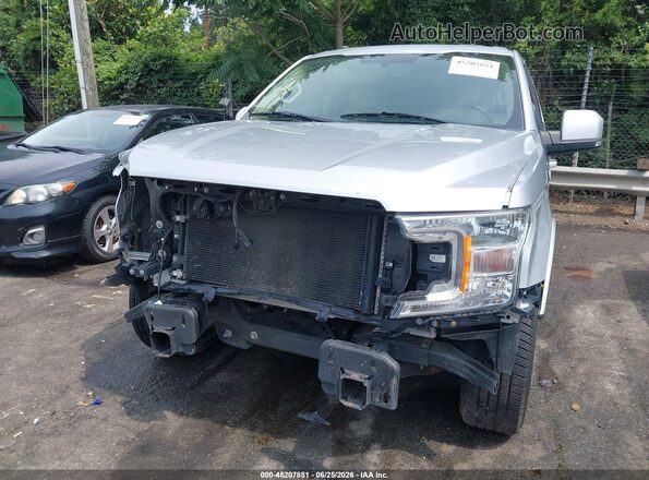 1FTEW1C54JFC64869 2018 FORD F150 Серебряный Вид спереди