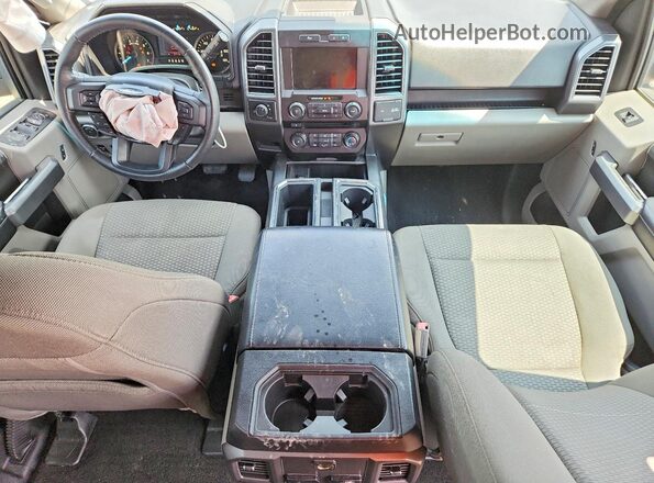 1FTEW1C54JFE76686 2018 FORD F150 Gray Vista del salpicadero