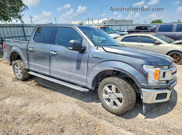 1FTEW1C54JFE76686 2018 FORD F150 Gray Delantero derecho