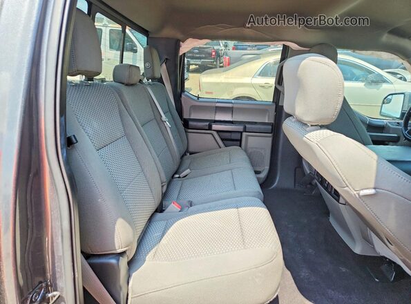 1FTEW1C54JFE76686 2018 FORD F150 Gray Vista de los asientos traseros