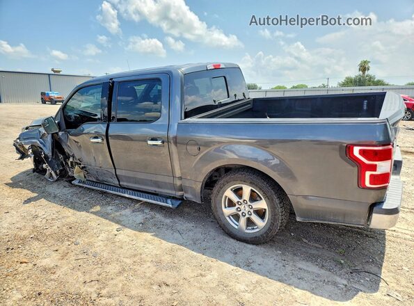 1FTEW1C54JFE76686 2018 FORD F150 Gray Trasero izquierdo