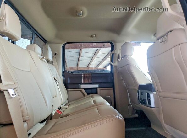 1FTEW1C54JKF72809 2018 FORD F150 Tan Widok tylnych siedzeń