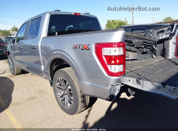 1FTEW1C56NKF22824 2022 FORD F150 Silver Trasero izquierdo