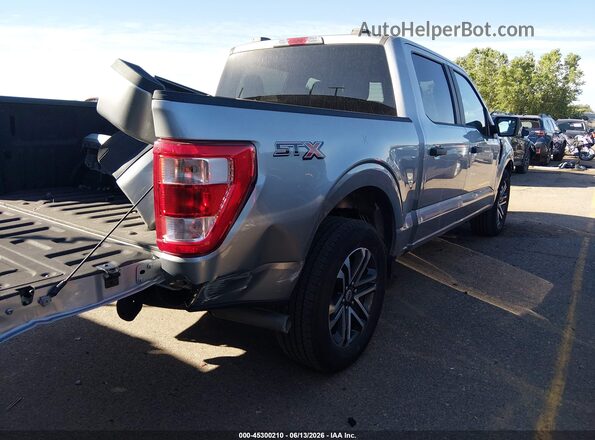 1FTEW1C56NKF22824 2022 FORD F150 Silver Trasero derecho