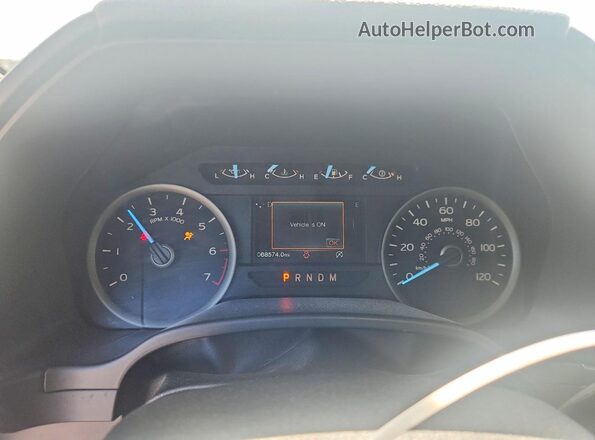 1FTEW1C57LKF51231 2020 FORD F150 Black Widok zestawu wskaźników