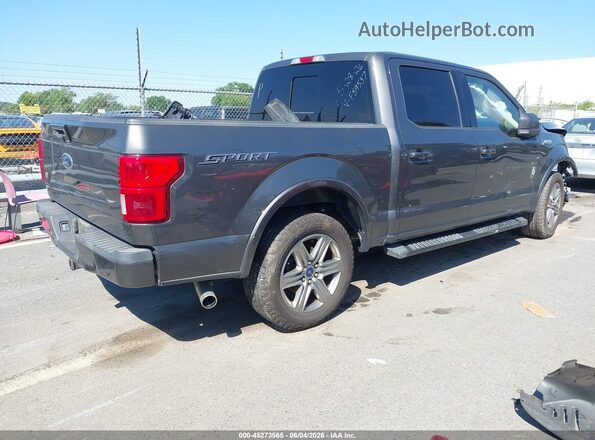 1FTEW1C59JKF59537 2018 FORD F150 Gray Trasero derecho