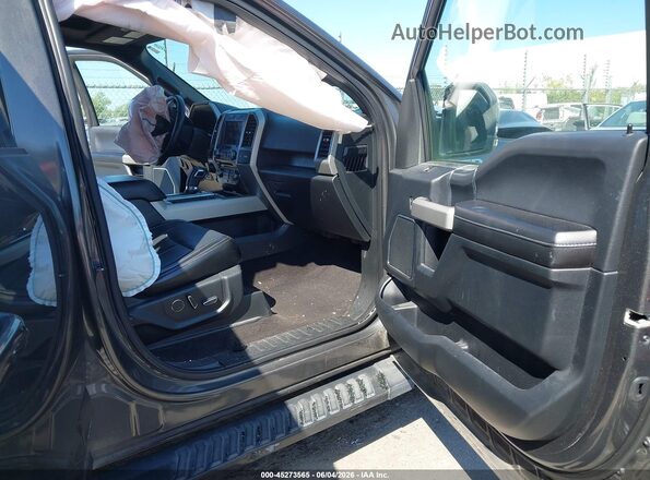 1FTEW1C59JKF59537 2018 FORD F150 Gray Vista interior delantera