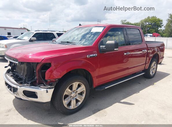 1FTEW1C59LFA48423 2020 FORD F150 Red Передня ліва чверть