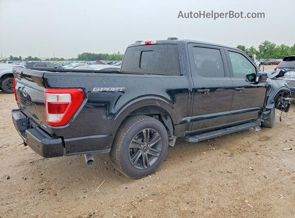 1FTEW1C83NFA26561 2022 FORD F150 Black Trasero derecho
