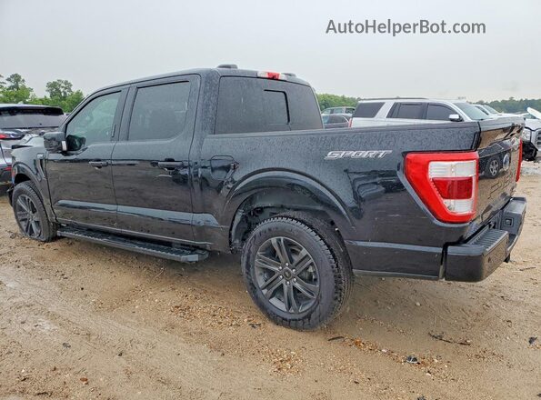 1FTEW1C83NFA26561 2022 FORD F150 Black Trasero izquierdo