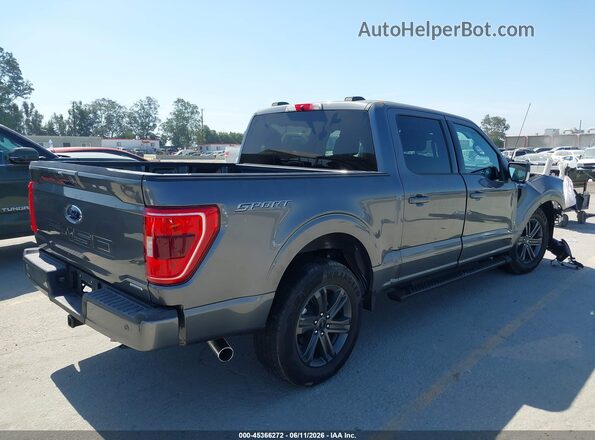 1FTEW1C83PFA14493 2023 FORD F150 Gray უკანა მარჯვენა
