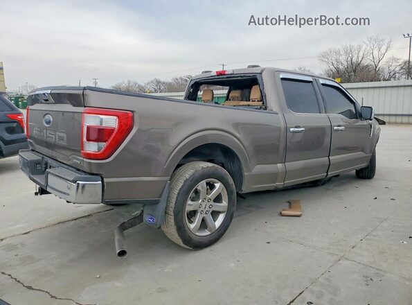 1FTEW1C84NKE13997 2022 FORD F150 Brown უკანა მარჯვენა