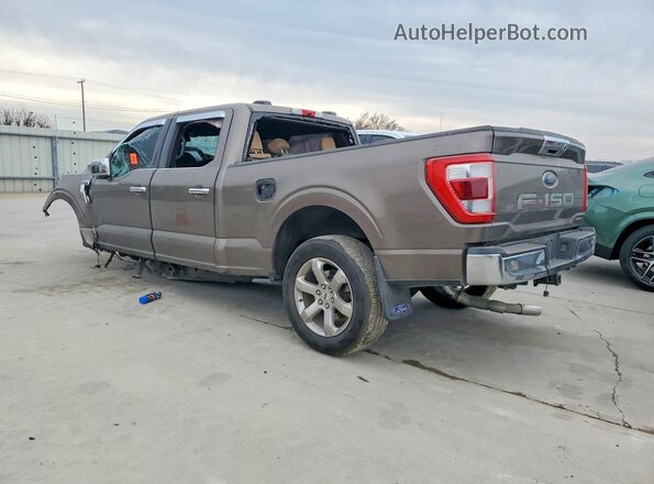 1FTEW1C84NKE13997 2022 FORD F150 Brown უკანა მარცხენა